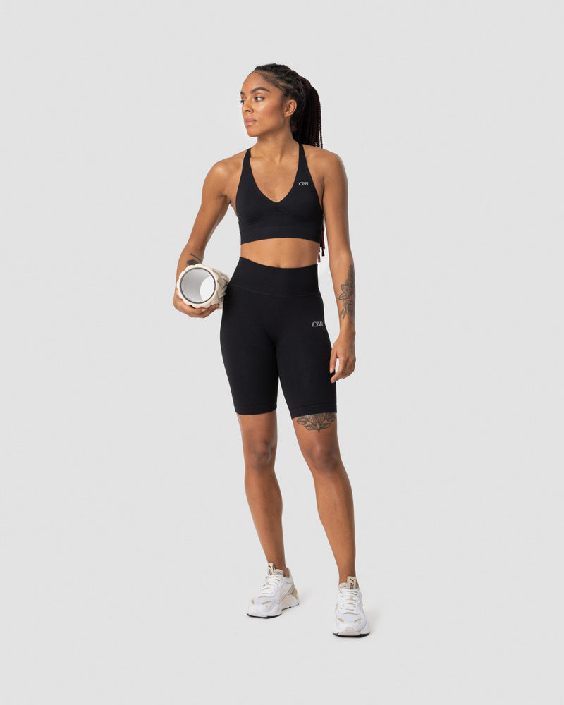 define adjustable sports bra black