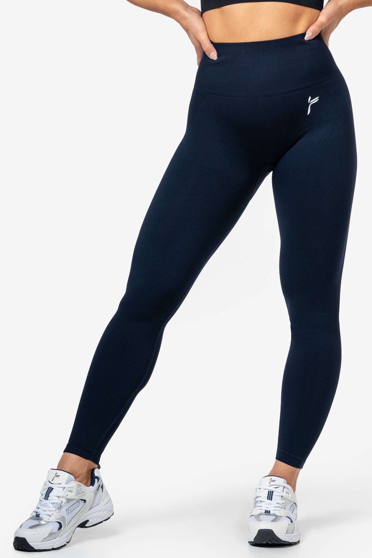 Dark Blue Peachy Scrunch Leggings - for dame - Famme - Leggings