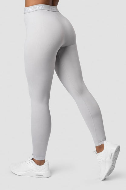 define seamless logo tights wmn light grey