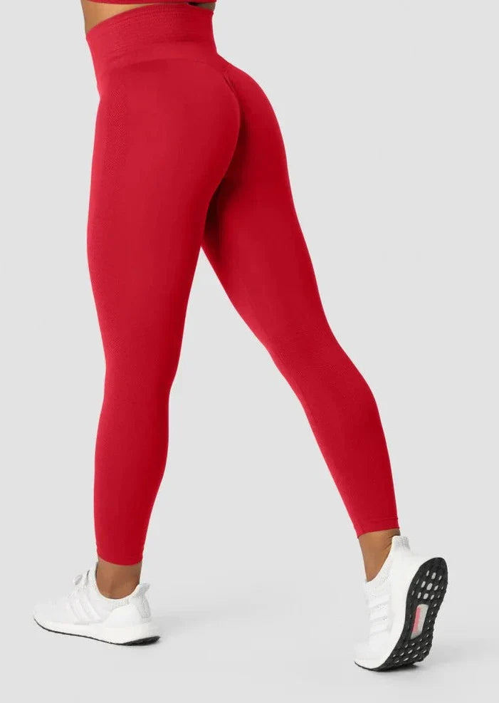 Define Seamless Scrunch Tights - Red - for kvinde - ICANIWILL - Tights