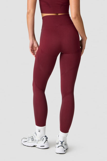 divine seamless tights wmn burgundy