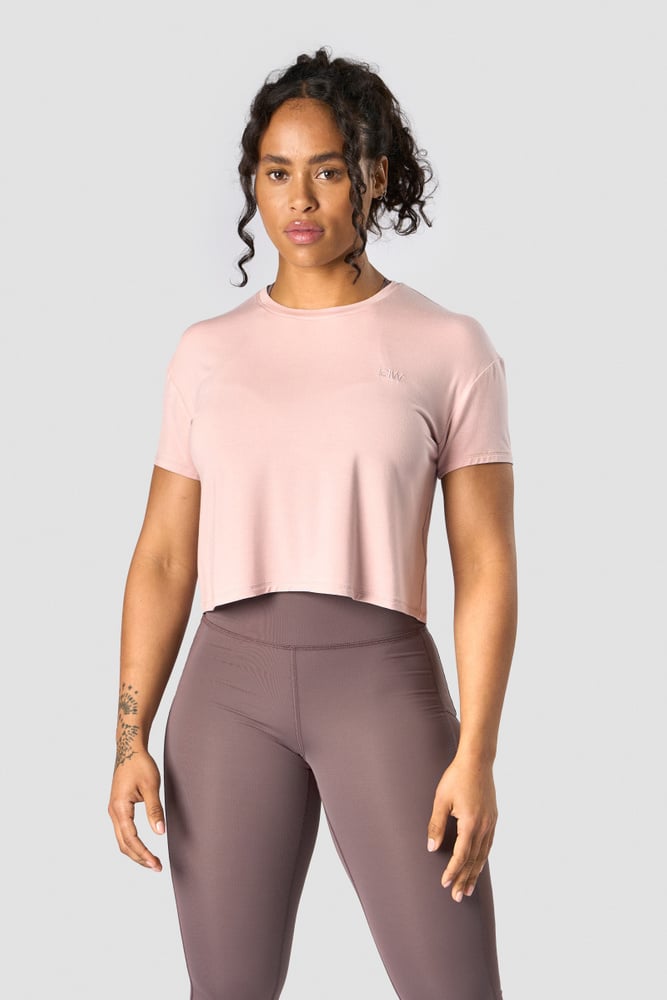 everyday cropped t-shirt light mauve