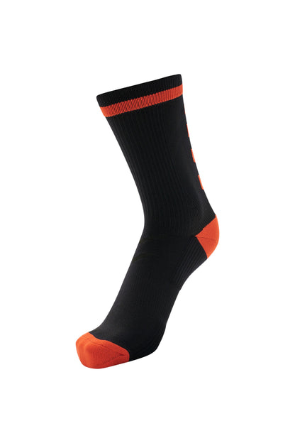 HUMMEL - Elite Indoor Sock Low Pa - Black/fiesta