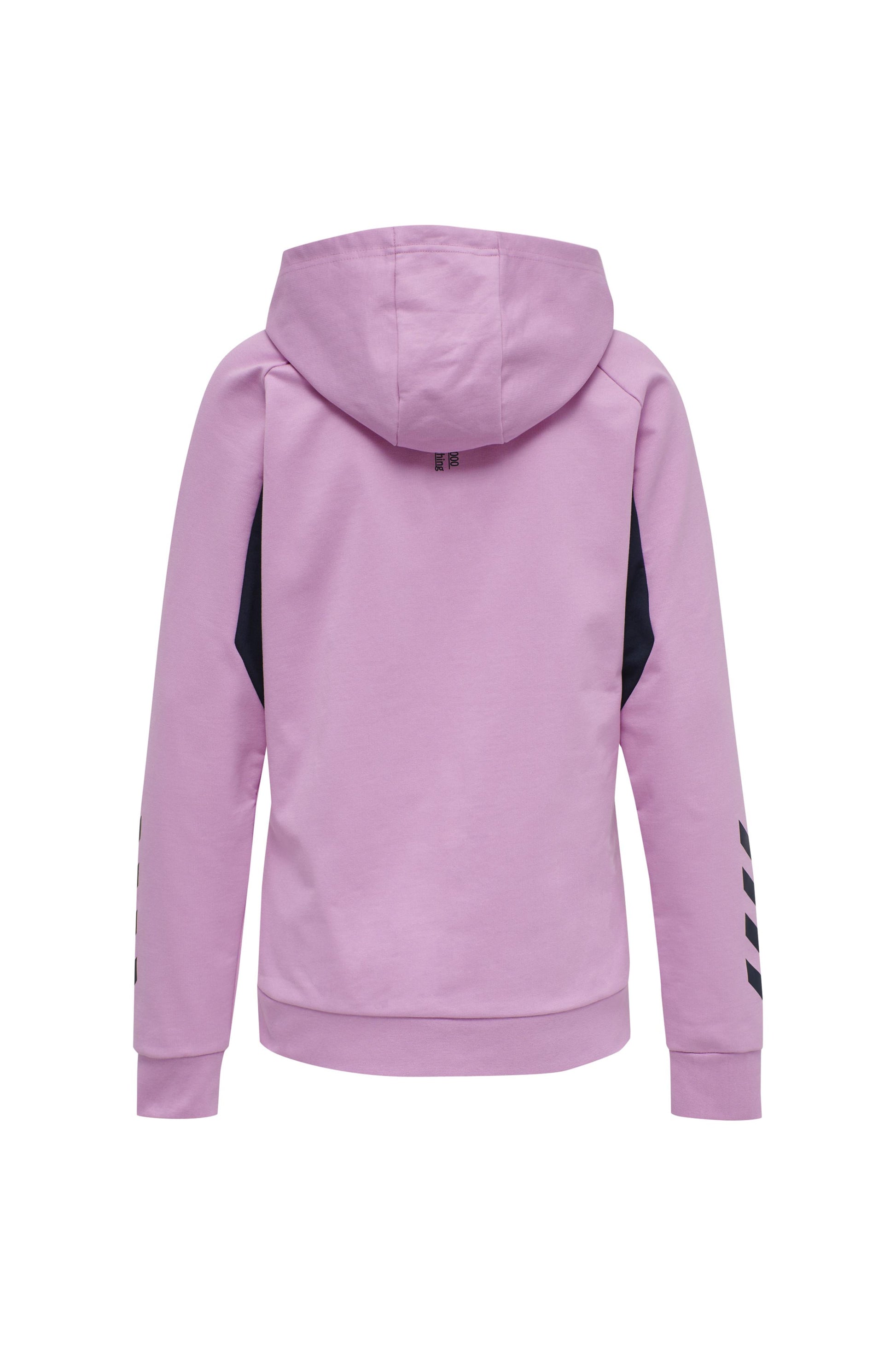 HUMMEL - Hmlaction Cotton Hoodie Woman - Orchid/black Iris