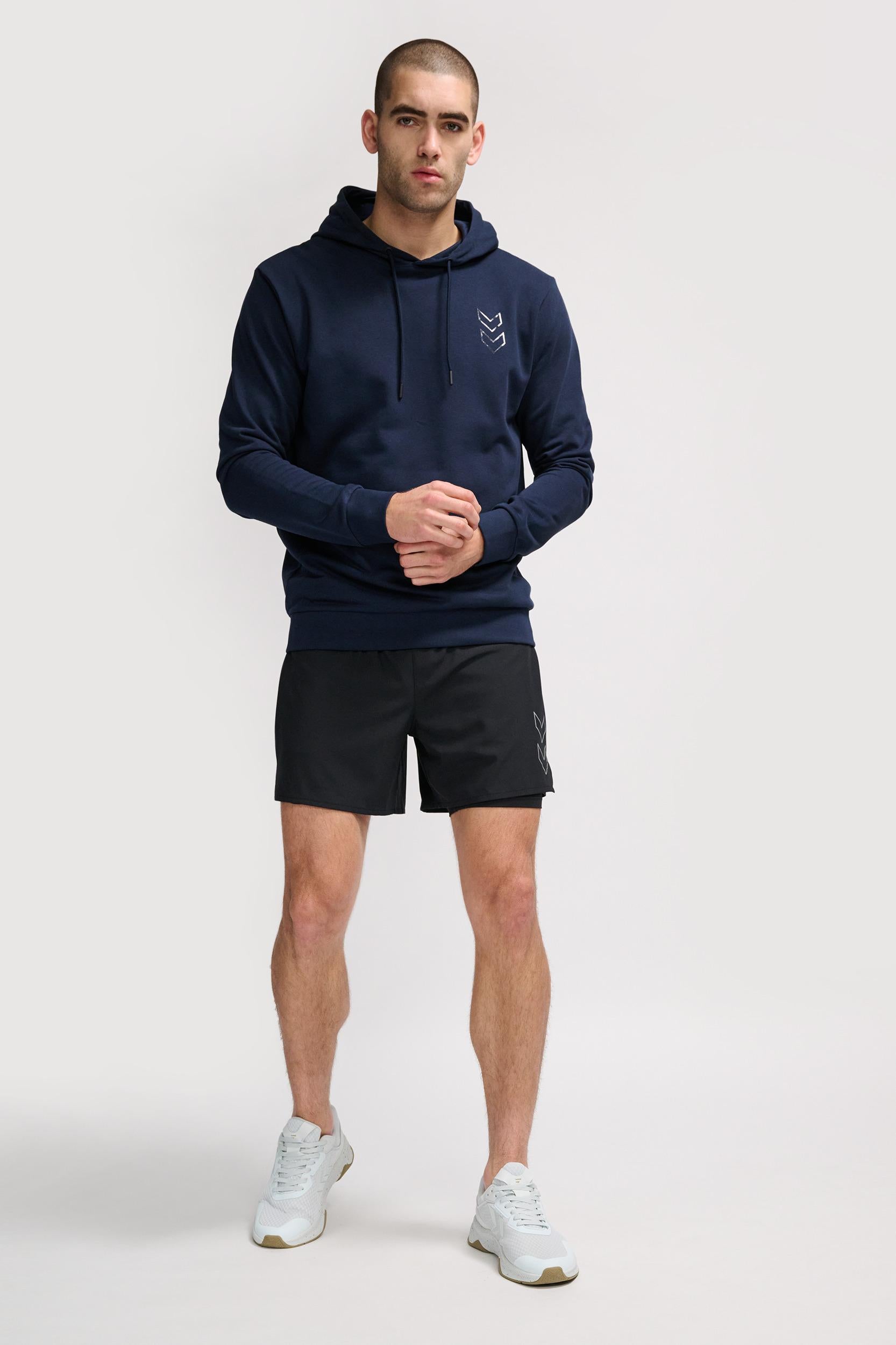 HUMMEL - Hmlactive Co Hoodie - Total Eclipse