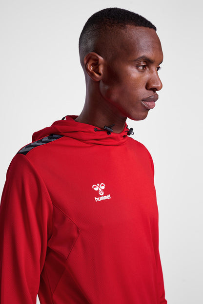 HUMMEL - Hmlauthentic Pl Hoodie - True Red