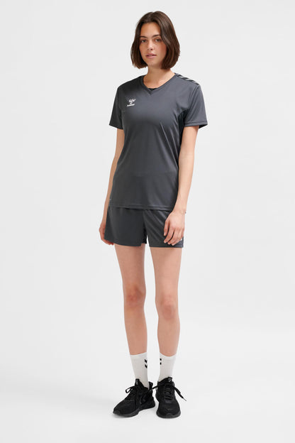 HUMMEL - Hmlauthentic Pl Jersey S/s Woman - Asphalt