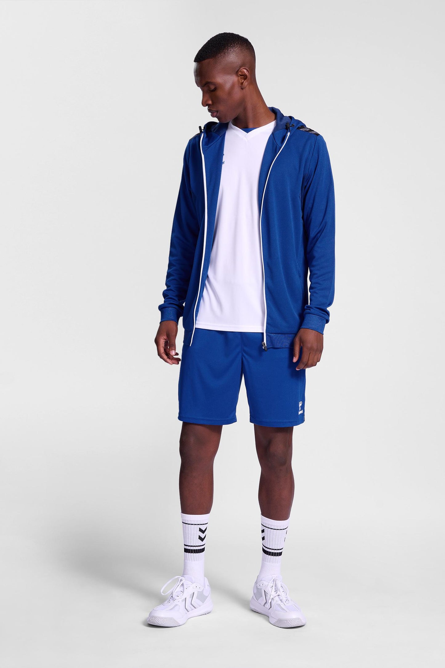 HUMMEL - Hmlauthentic Pl Zip Hoodie - True Blue