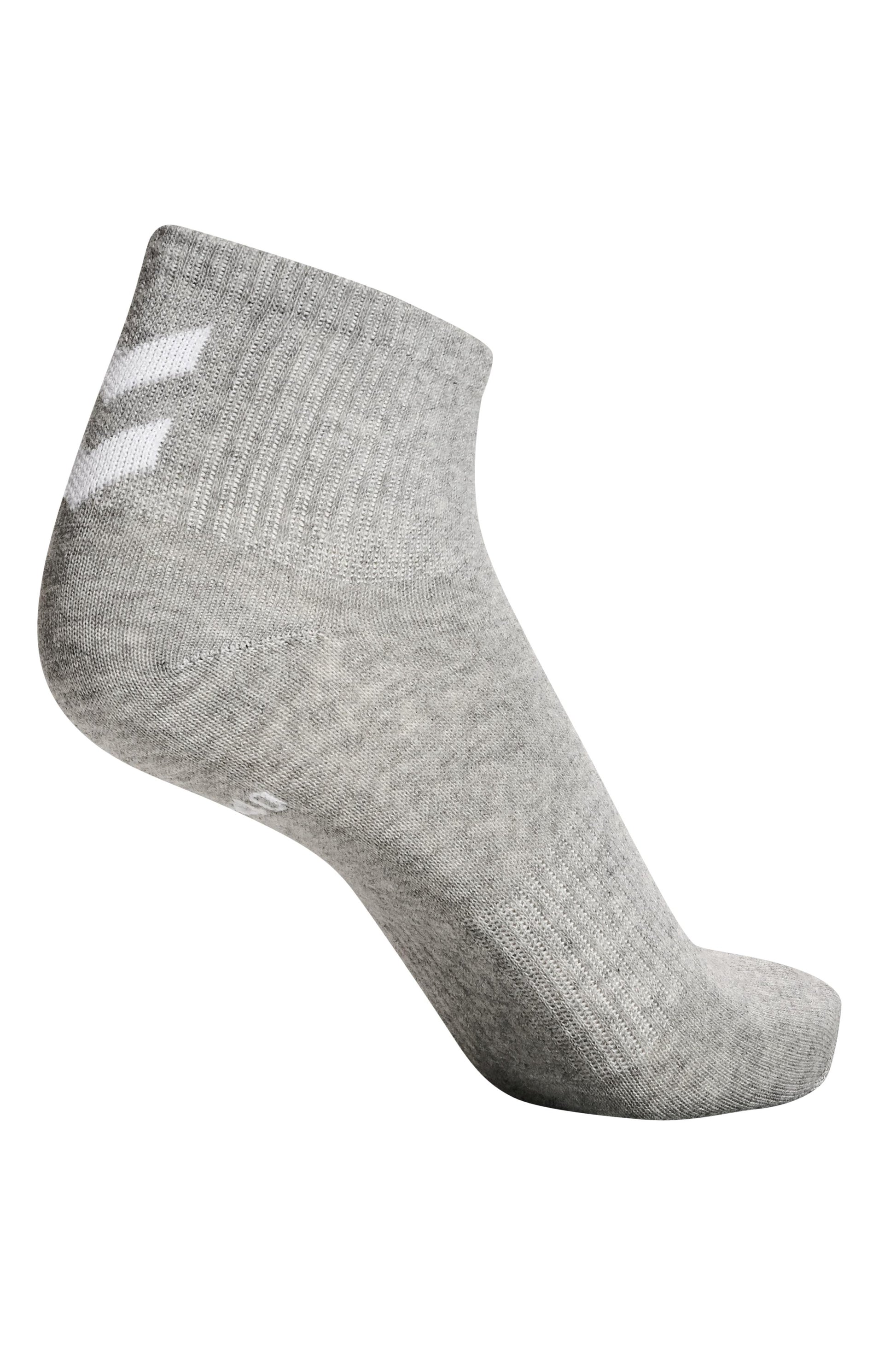 HUMMEL - Hmlchevron 6-pack  Mid Cut Socks - White/black/grey