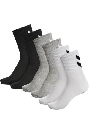 HUMMEL - Hmlchevron 6-pack Socks - Black/white/grey