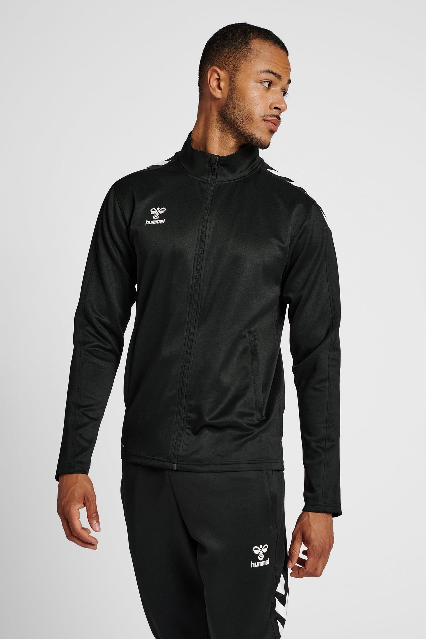 HUMMEL - Hmlcore Xk Poly Zip Sweat - Black/black