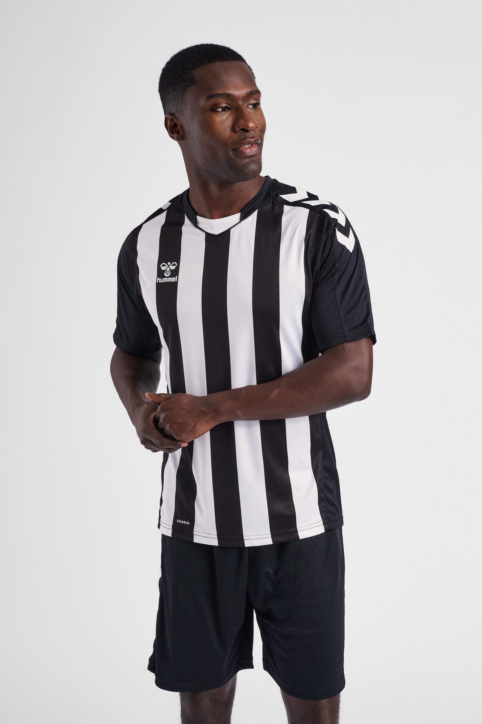 HUMMEL - Hmlcore Xk Striped Jersey S/s - Black/white