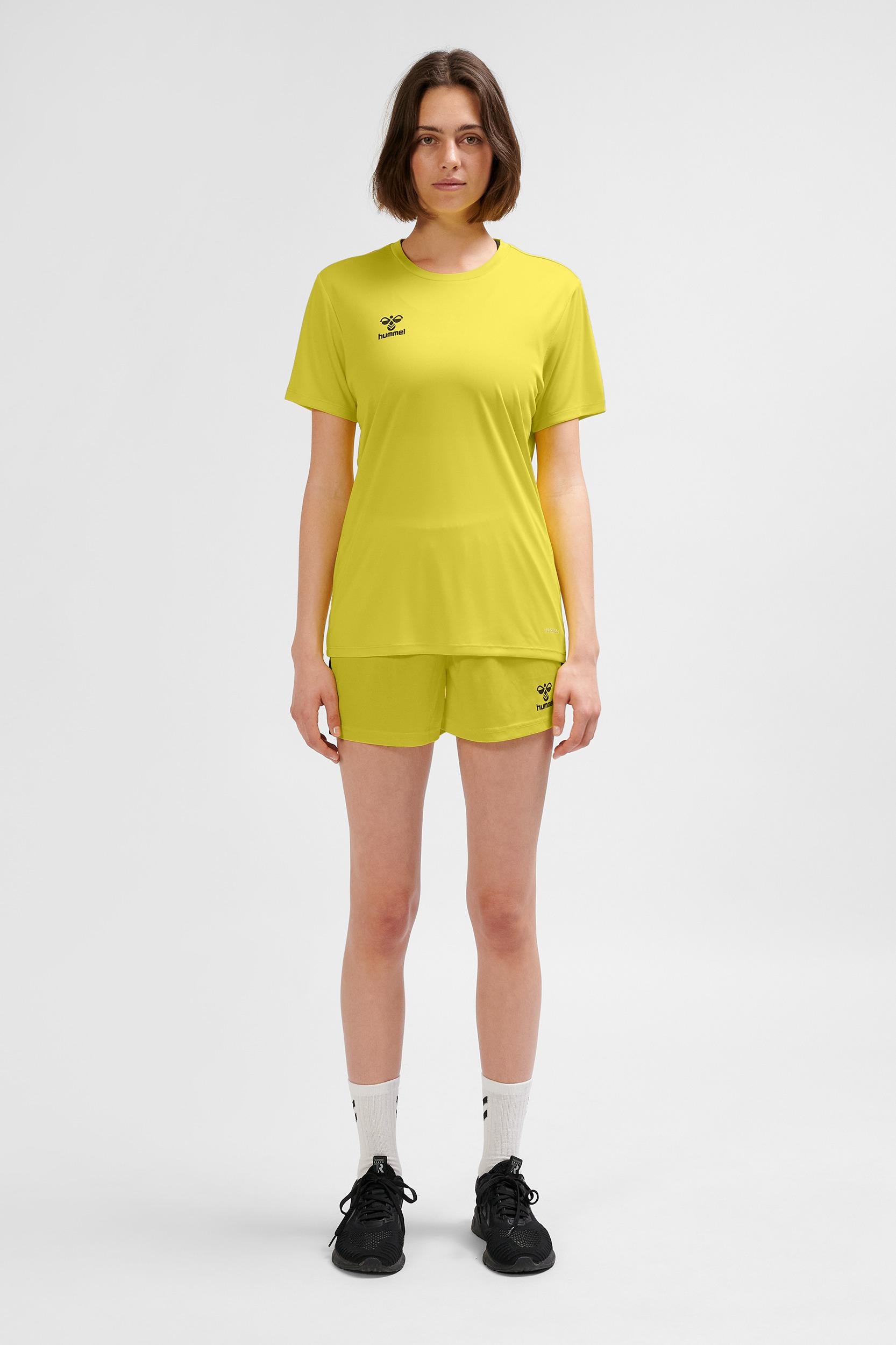 HUMMEL - Hmlessential Jersey S/s Woman - Blazing Yellow