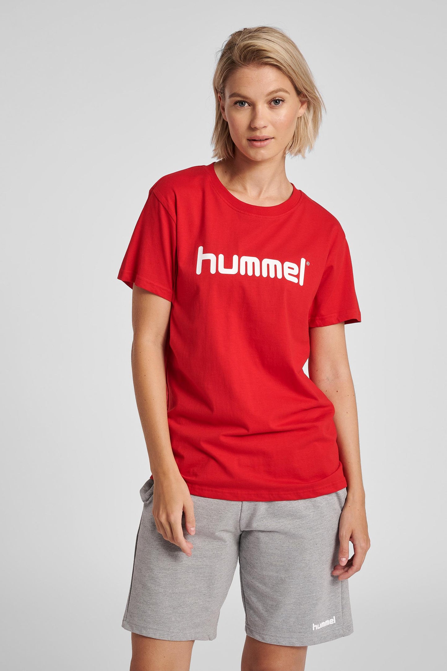 HUMMEL - Hmlgo Cotton Logo T-shirt Woman S/s - True Red