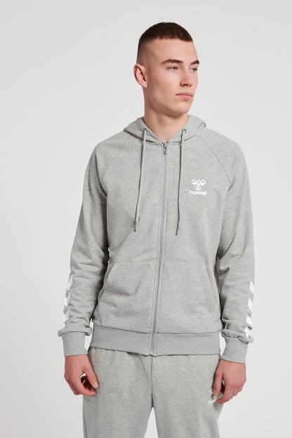 HUMMEL - Hmlisam 2.0 Zip Hoodie - Grey Melange