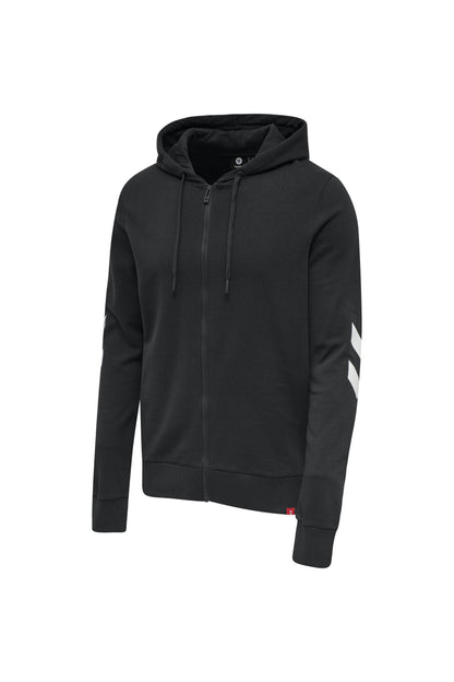 HUMMEL - Hmllegacy Zip Hoodie Plus - Black