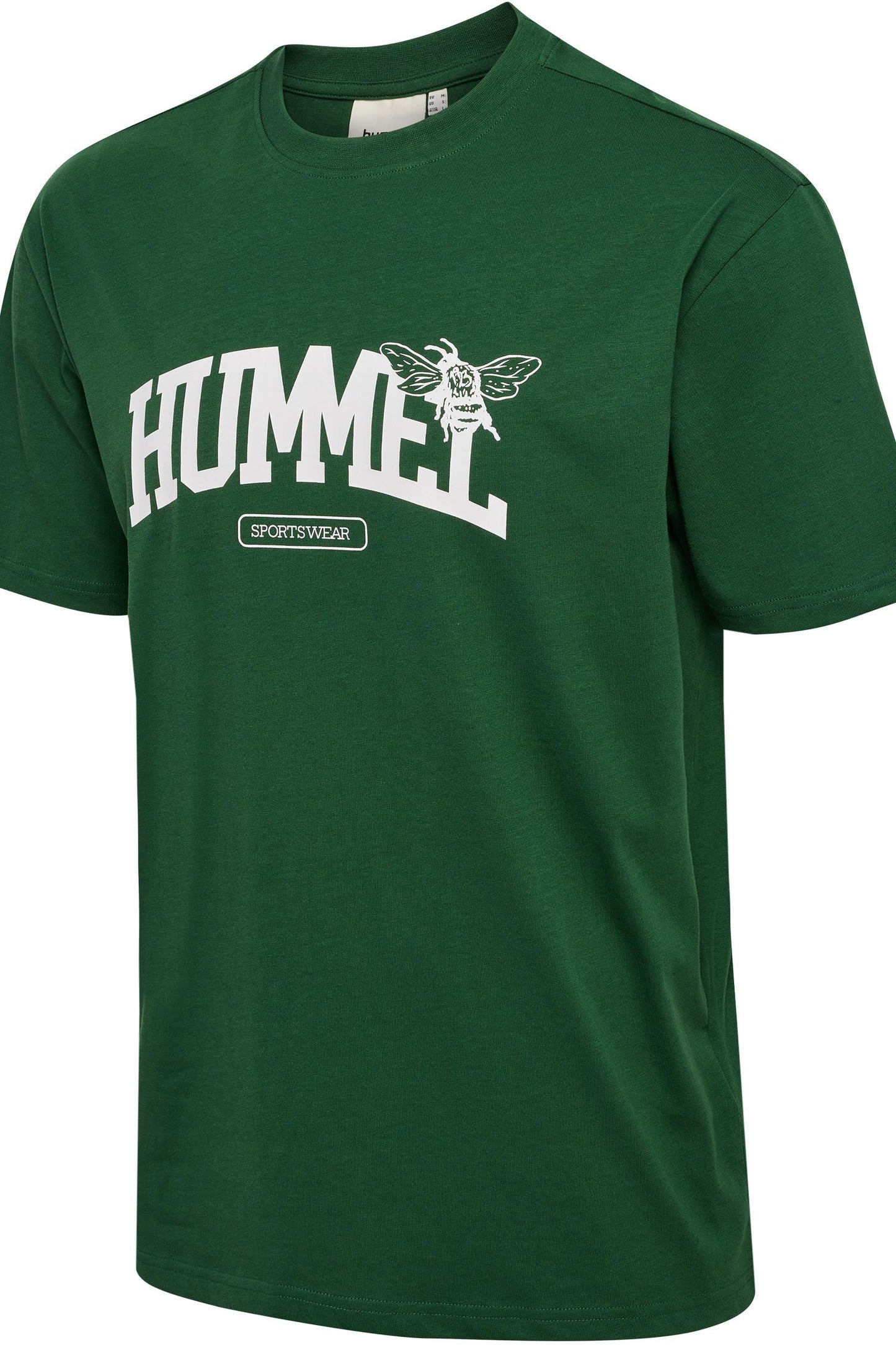 HUMMEL - Hmlloose Tee S/s University Bee - Dark Green/dark Green