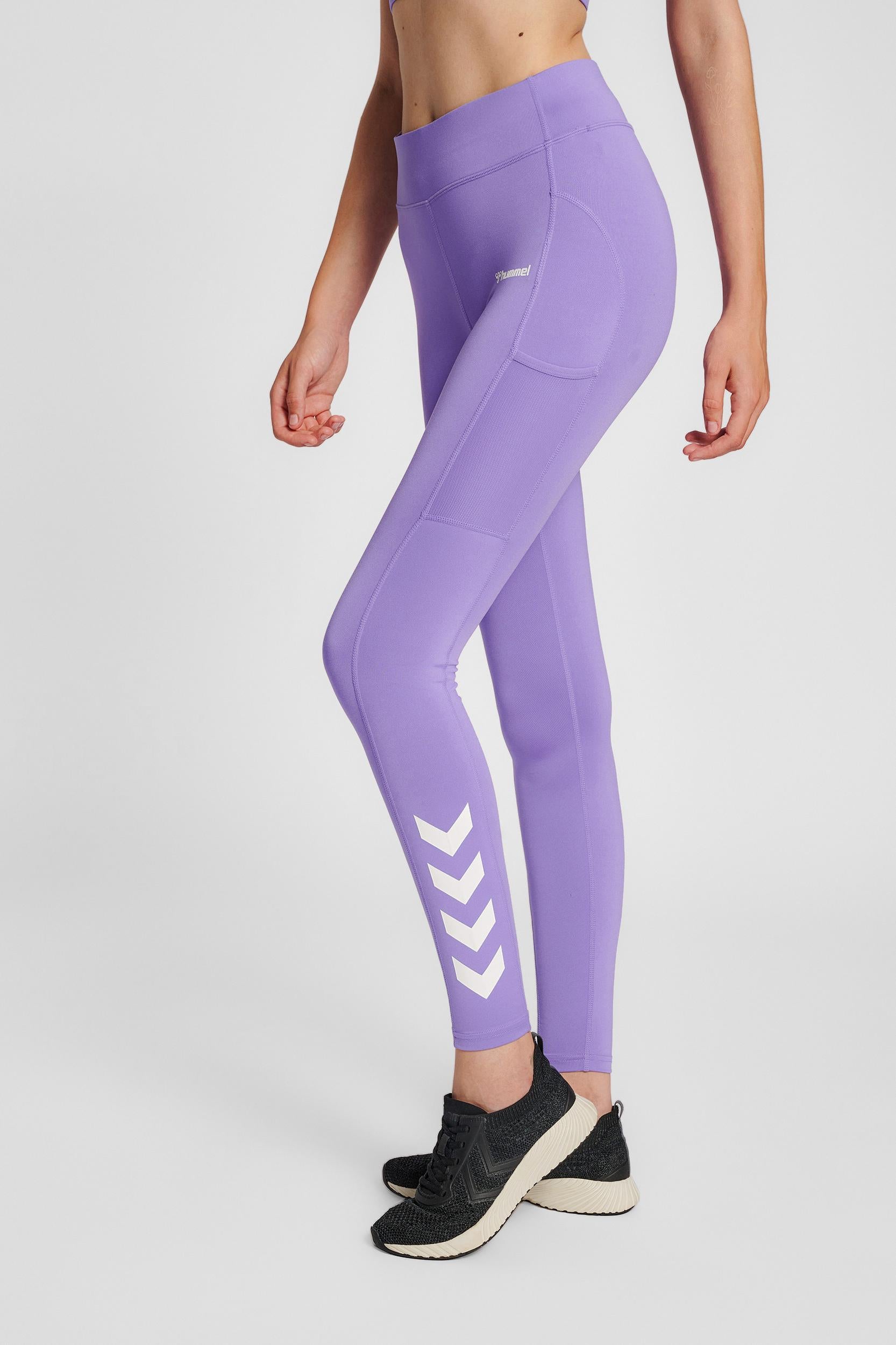 HUMMEL - Hmlmt Chipo Mid Waist Tights - Paisley Purple