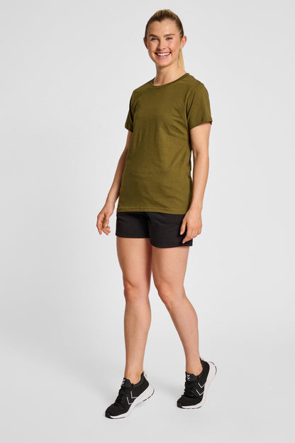 HUMMEL - Hmlred Heavy T-shirt S/s Woman - Dark Olive