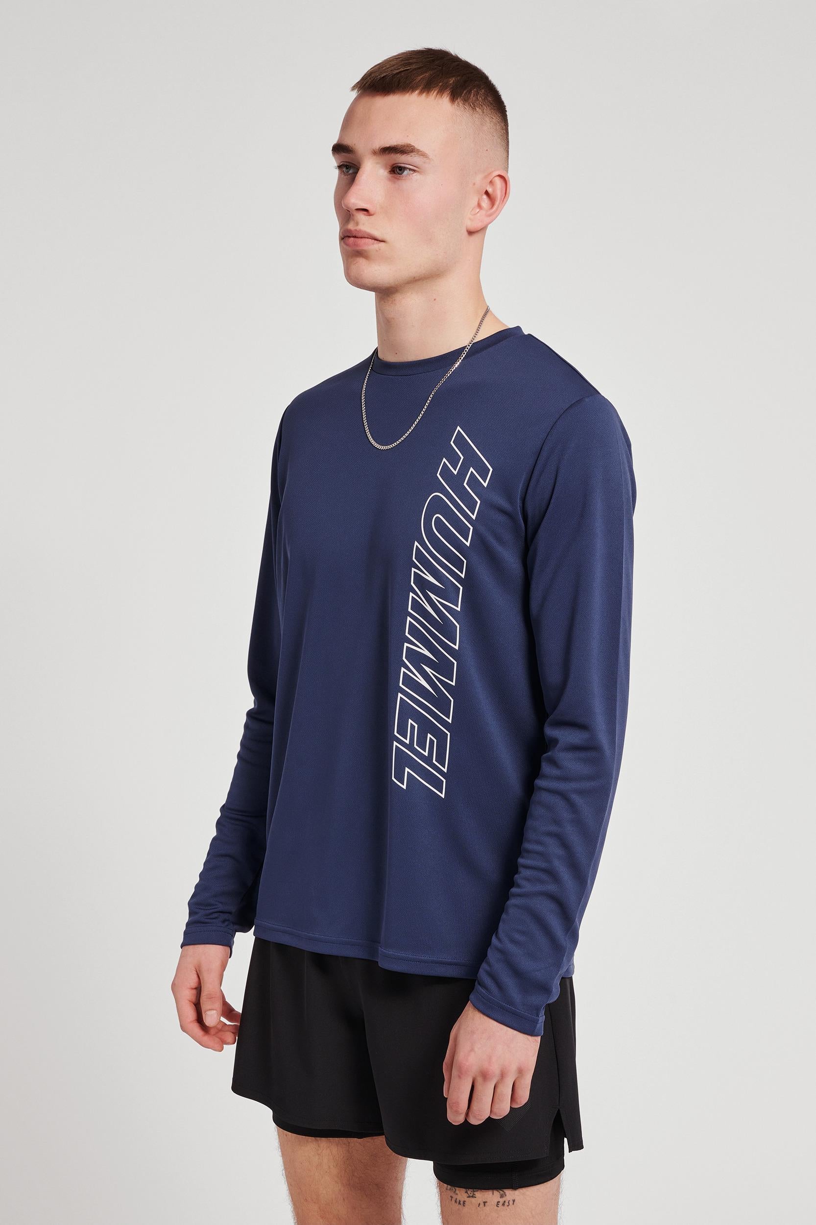 HUMMEL - Hmlte Topaz T-shirt L/s - Insignia Blue