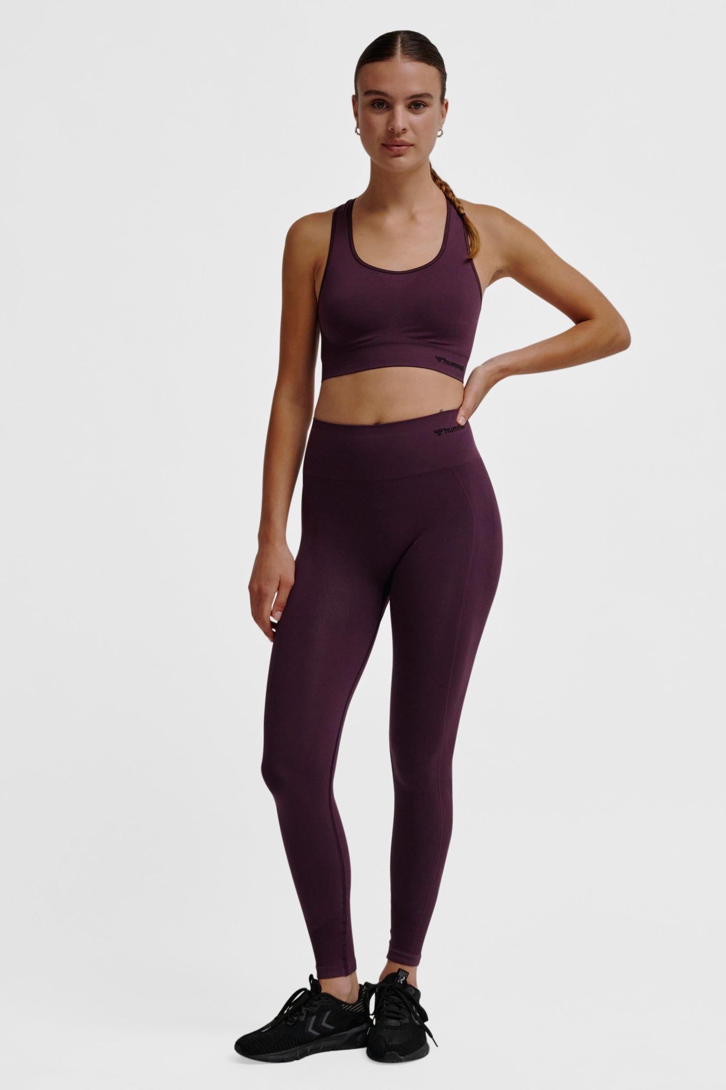 HUMMEL - Hmltif Seamless High Waist Tights - Plum Perfect