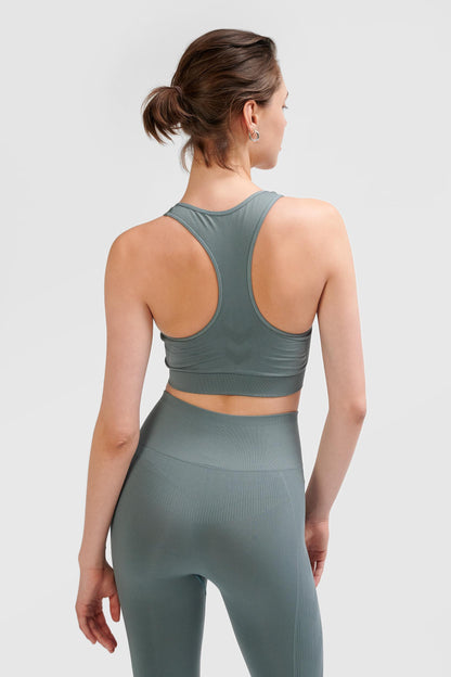 HUMMEL - Hmltif Seamless Sports Top - Balsam Green