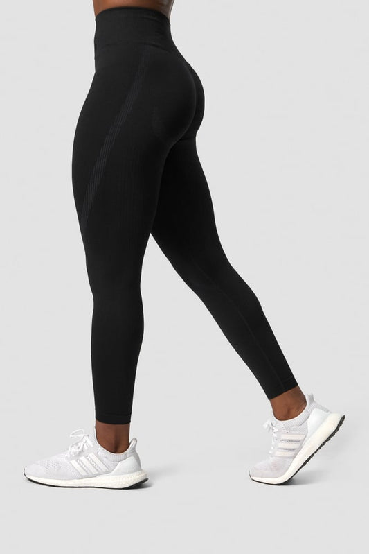 impact seamless v-shape tights black