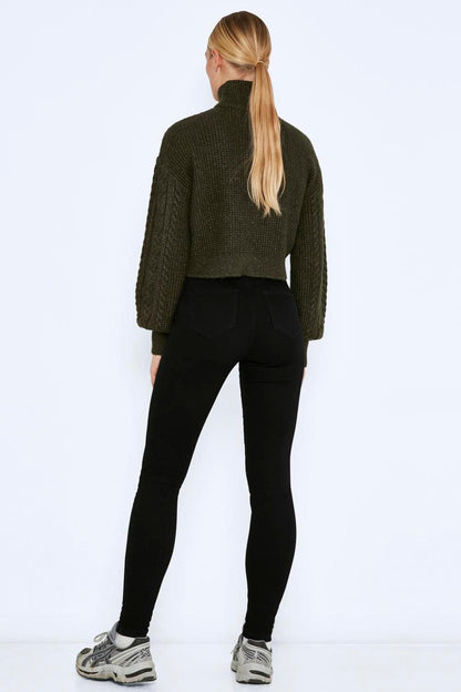 NOISY MAY - Callie Hw Skinny Black Jeans - Black