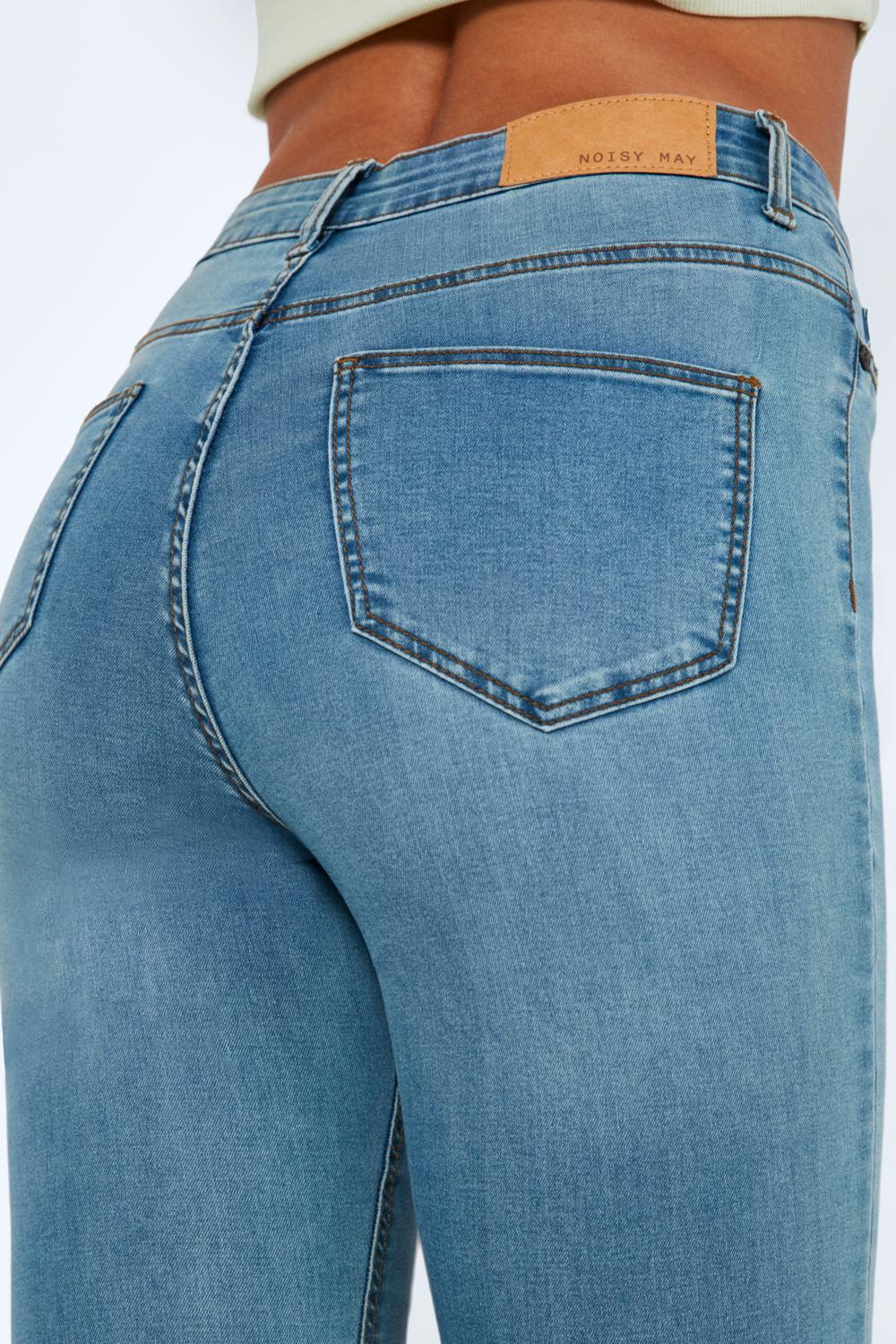 NOISY MAY - Callie Hw Skinny Jeans - Blue