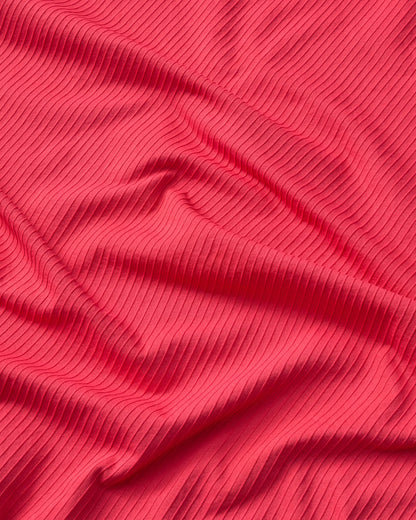 ribbed define seamless pocket shorts coral red