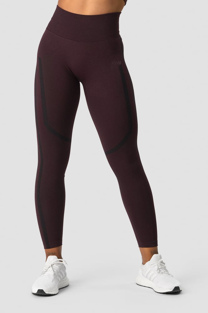 rush seamless tights burgundy