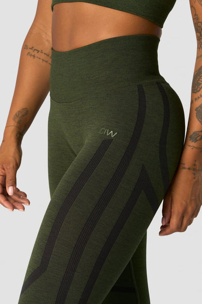 rush seamless tights dark green