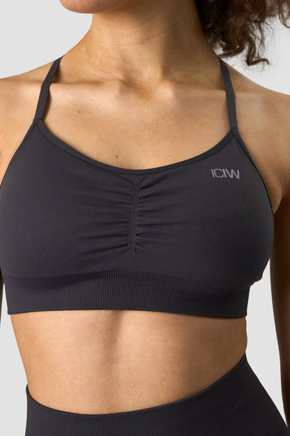 scrunch seamless sports bra graphite